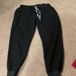 Figs Black Zamora Joggers with Elastic Waistband